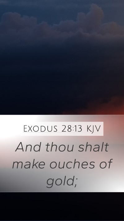 Exodus 28:13 KJV Bible Verse Image