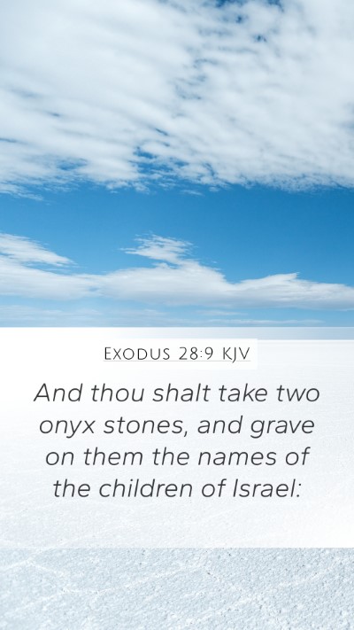 Exodus 28:9 KJV Bible Verse Image