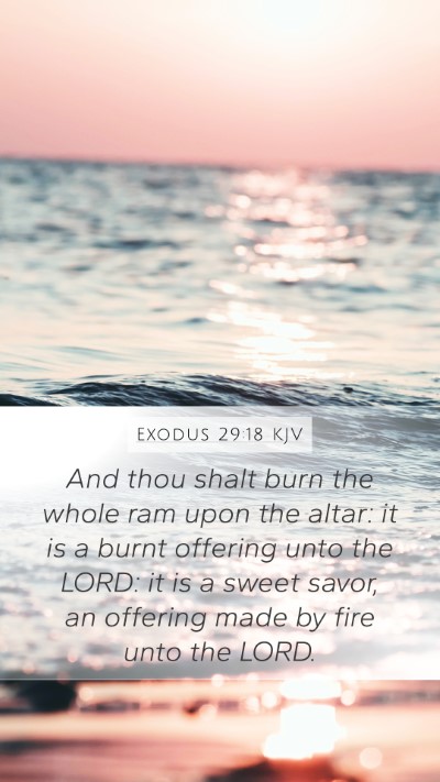 Exodus 29:18 KJV Bible Verse Image