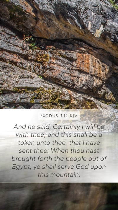 Exodus 3:12 KJV Bible Verse Image