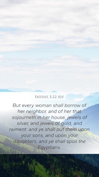 Exodus 3:22 KJV Bible Verse Image
