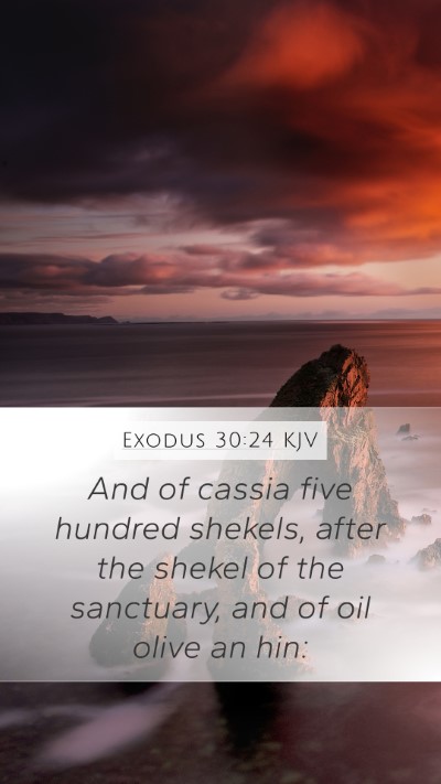 Exodus 30:24 KJV Bible Verse Image