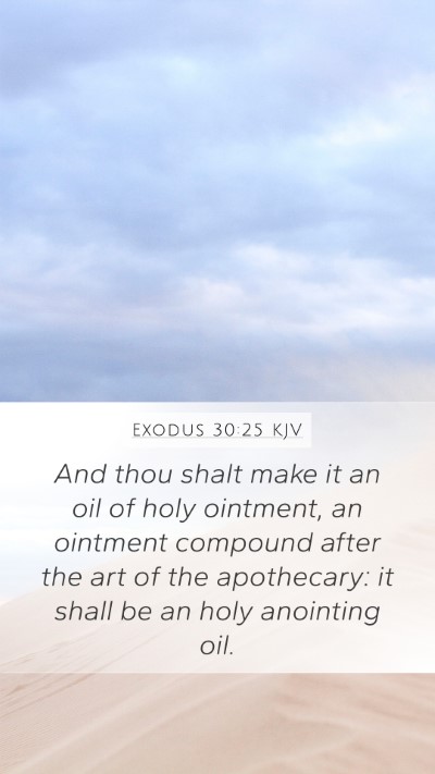 Exodus 30:25 KJV Bible Verse Image