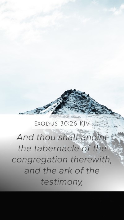Exodus 30:26 KJV Bible Verse Image