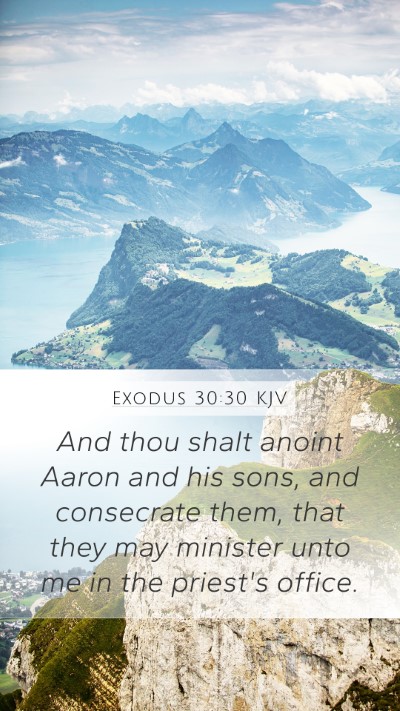 Exodus 30:30 KJV Bible Verse Image