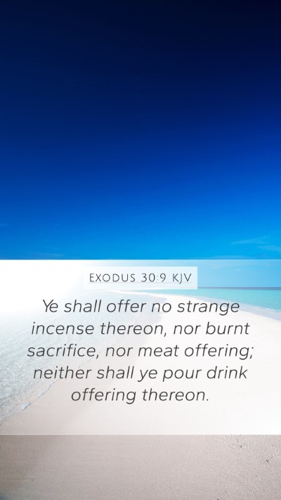Exodus 30:9 KJV Bible Verse Image