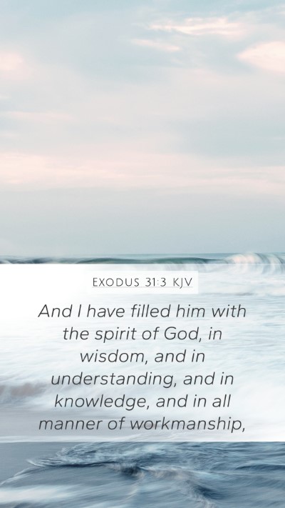 Exodus 31:3 KJV Bible Verse Image