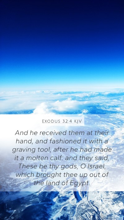 Exodus 32:4 KJV Bible Verse Image