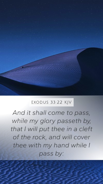 Exodus 33:22 KJV Bible Verse Image