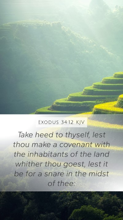 Exodus 34:12 KJV Bible Verse Image