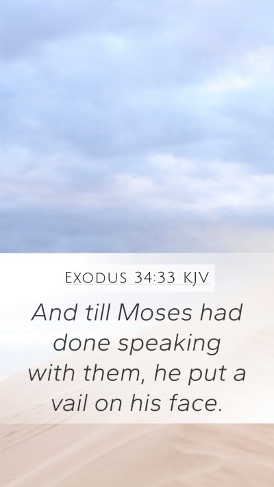 Exodus 34:33 KJV Bible Verse Image
