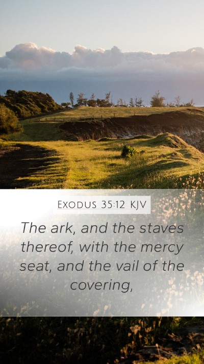 Exodus 35:12 KJV Bible Verse Image