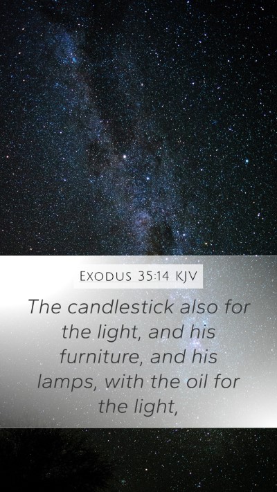Exodus 35:14 KJV Bible Verse Image