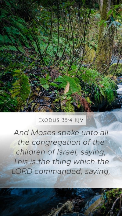 Exodus 35:4 KJV Bible Verse Image