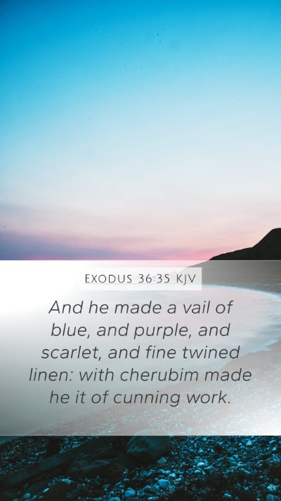 Exodus 36:35 KJV Bible Verse Image