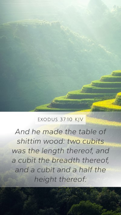 Exodus 37:10 KJV Bible Verse Image