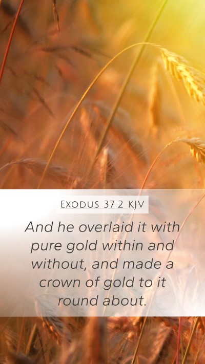 Exodus 37:2 KJV Bible Verse Image