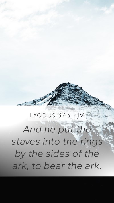 Exodus 37:5 KJV Bible Verse Image