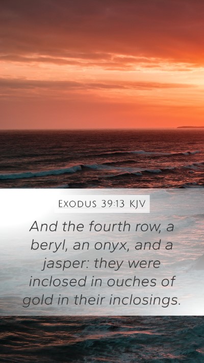Exodus 39:13 KJV Bible Verse Image