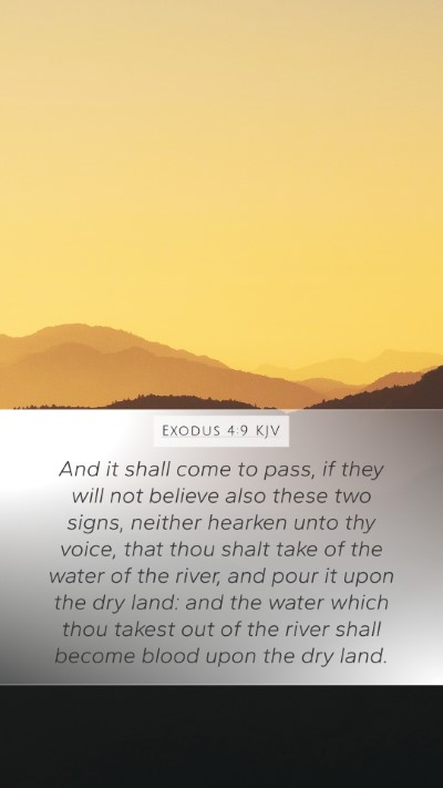 Exodus 4:9 KJV Bible Verse Image