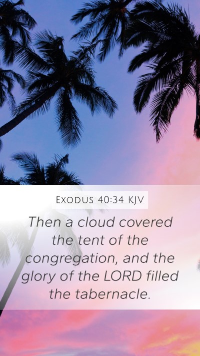 Exodus 40:34 KJV Bible Verse Image
