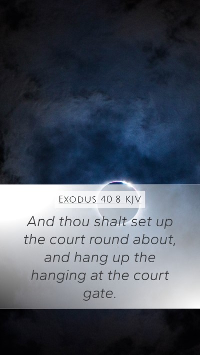 Exodus 40:8 KJV Bible Verse Image