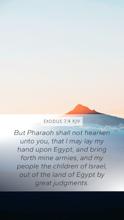 Exodus 7:4 KJV Bible Verse Image