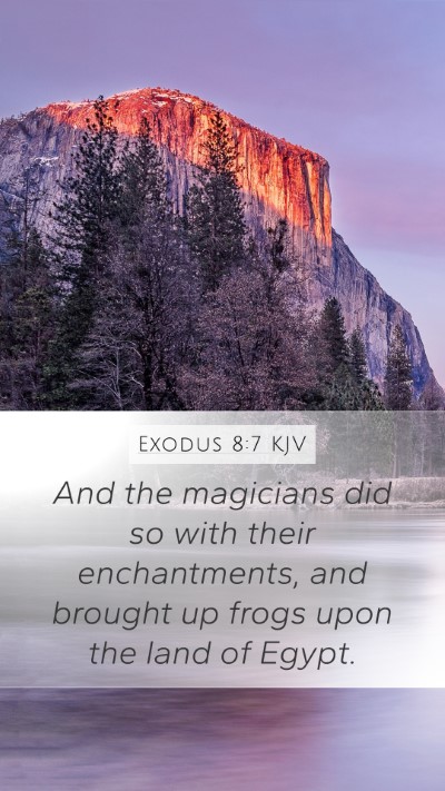 Exodus 8:7 KJV Bible Verse Image