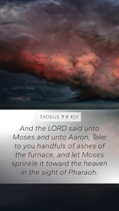 Exodus 9:8 KJV Mobile Phone Wallpaper - And the LORD said unto Moses and unto Aaron, Take - Mobile Bible Verse Wallpaper