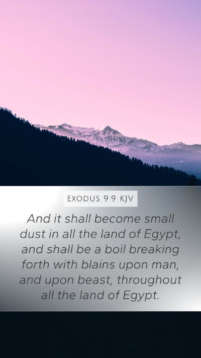 Exodus 9:9 KJV Mobile Phone Wallpaper - And it shall become small dust in all the land of - Mobile Bible Verse Wallpaper
