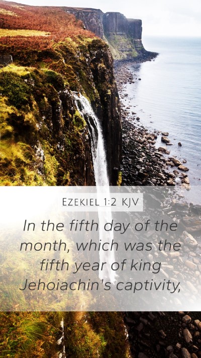 Ezekiel 1:2 KJV Bible Verse Image