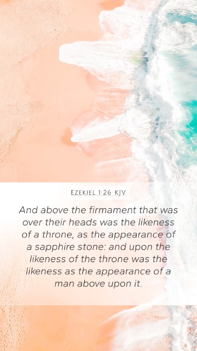Ezekiel 1:26 KJV Bible Verse Image
