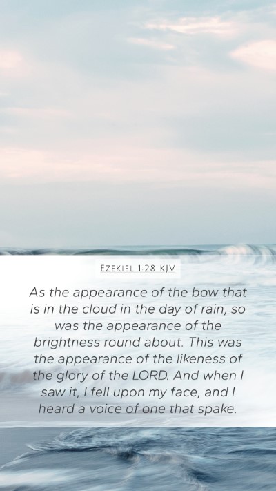 Ezekiel 1:28 KJV Bible Verse Image