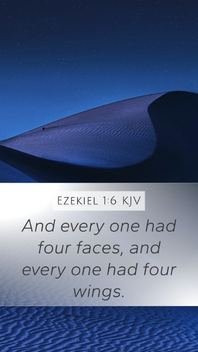 Ezekiel 1:6 KJV Bible Verse Image