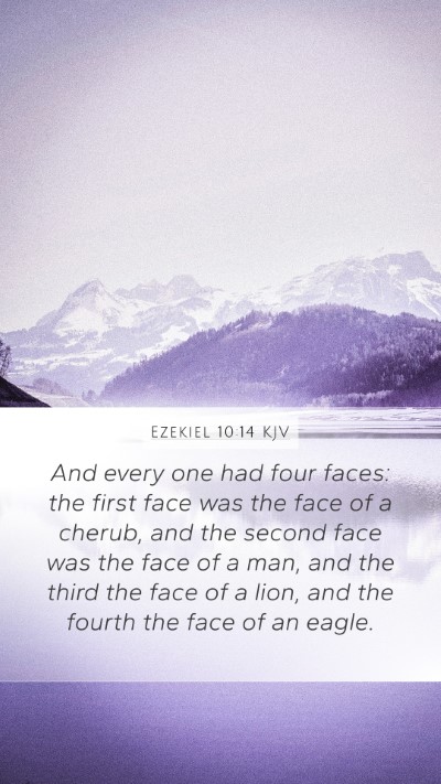 Ezekiel 10:14 KJV Bible Verse Image