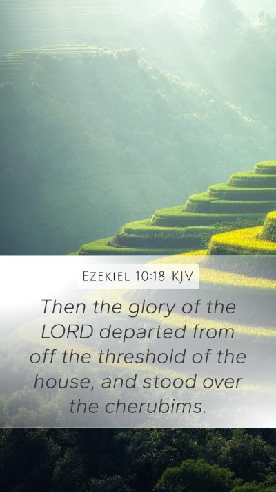 Ezekiel 10:18 KJV Bible Verse Image