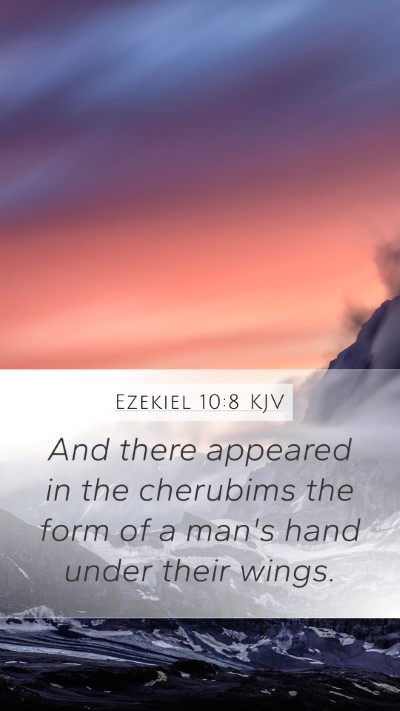 Ezekiel 10:8 KJV Bible Verse Image