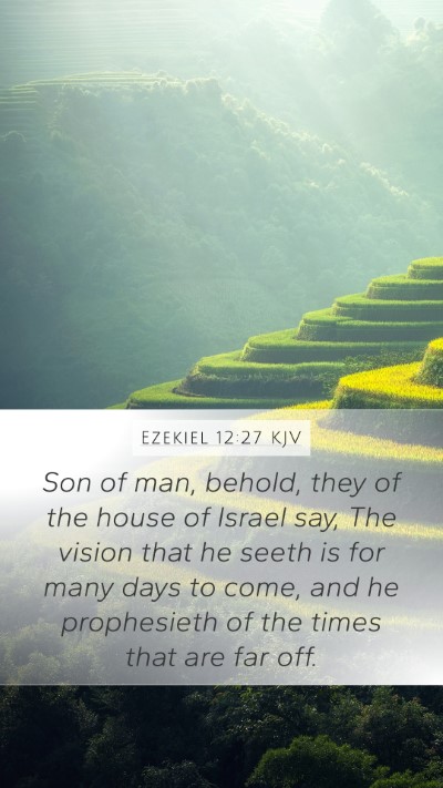 Ezekiel 12:27 KJV Bible Verse Image