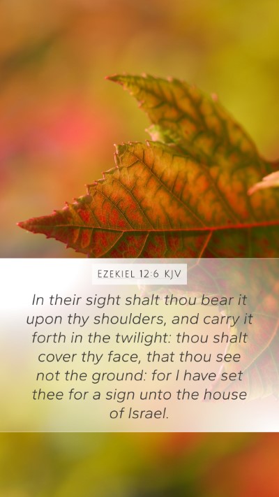 Ezekiel 12:6 KJV Bible Verse Image