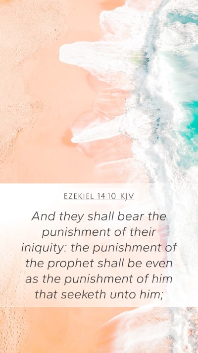 Ezekiel 14:10 KJV Bible Verse Image
