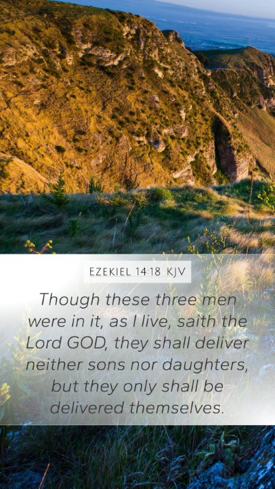 Ezekiel 14:18 KJV Bible Verse Image