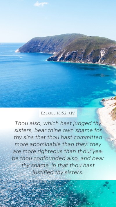 Ezekiel 16:52 KJV Bible Verse Image