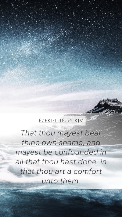 Ezekiel 16:54 KJV Bible Verse Image
