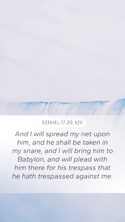 Ezekiel 17:20 KJV Bible Verse Image