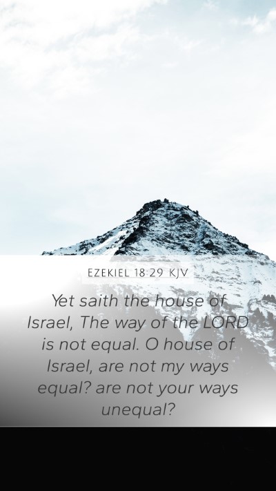 Ezekiel 18:29 KJV Bible Verse Image