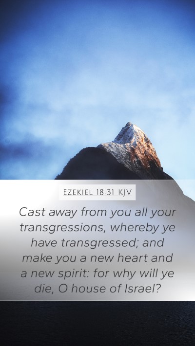 Ezekiel 18:31 KJV Bible Verse Image