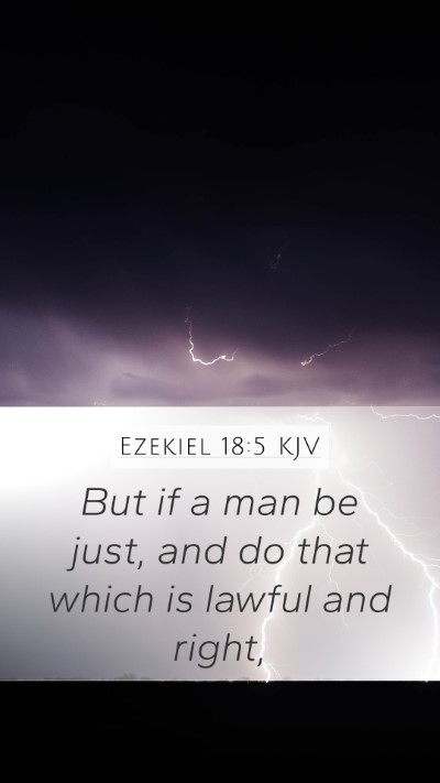 Ezekiel 18:5 KJV Bible Verse Image