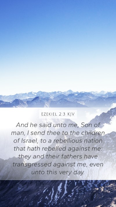 Ezekiel 2:3 KJV Bible Verse Image