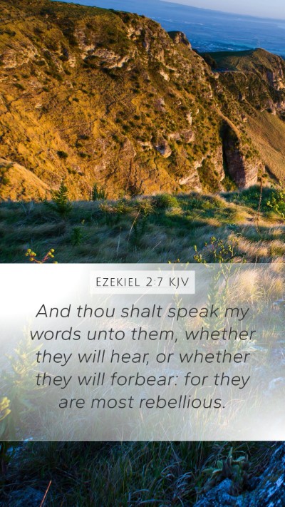 Ezekiel 2:7 KJV Bible Verse Image