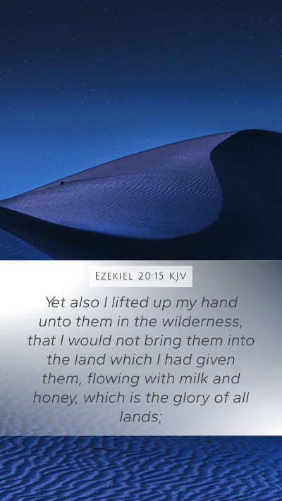 Ezekiel 20:15 KJV Bible Verse Image